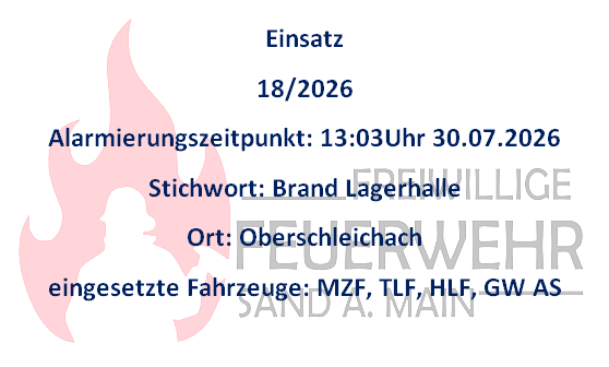 Einsatz 30.07.2026 B4 Brand Lagerhalle Einsatz 30.07.2026 B4 Brand Lagerhalle